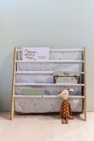 3 Sprouts βιβλιοθήκη από ανακυκλωμένο ύφασμα_Terrazzo_Light_Gray_Lifestyle_1